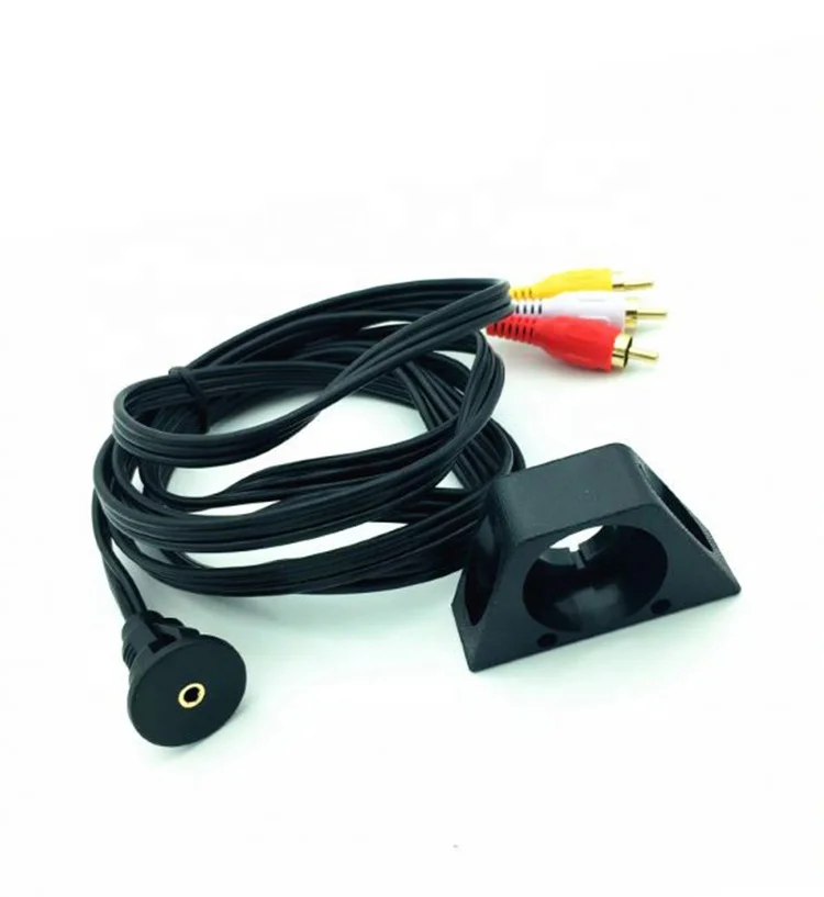 2 м 3 RCA Мужской до 3,5 мм Женский Расширение заподлицо кабель крепление на приборную панель кабель