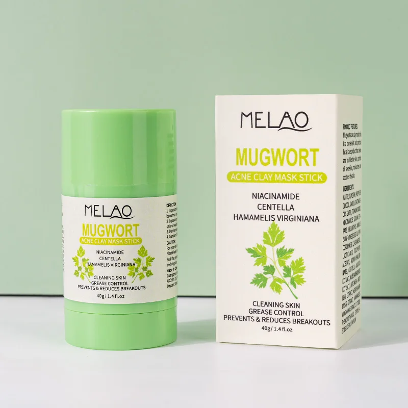 Custom Face And Body Reduce Blackheads Pore Cleaning NatureTreatment Mugwort Acne Clay Mask