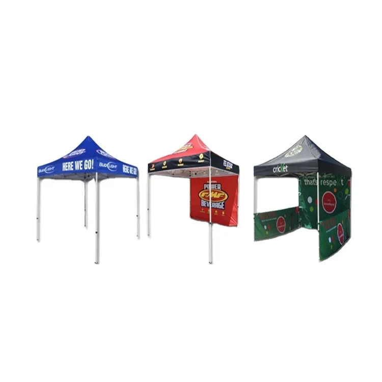 3x3 Promotional Folding Custom Print Event Awning Pop Up Tent Display Party Logo Wedding Marquee Gazebo Canopy Trade Show Tents