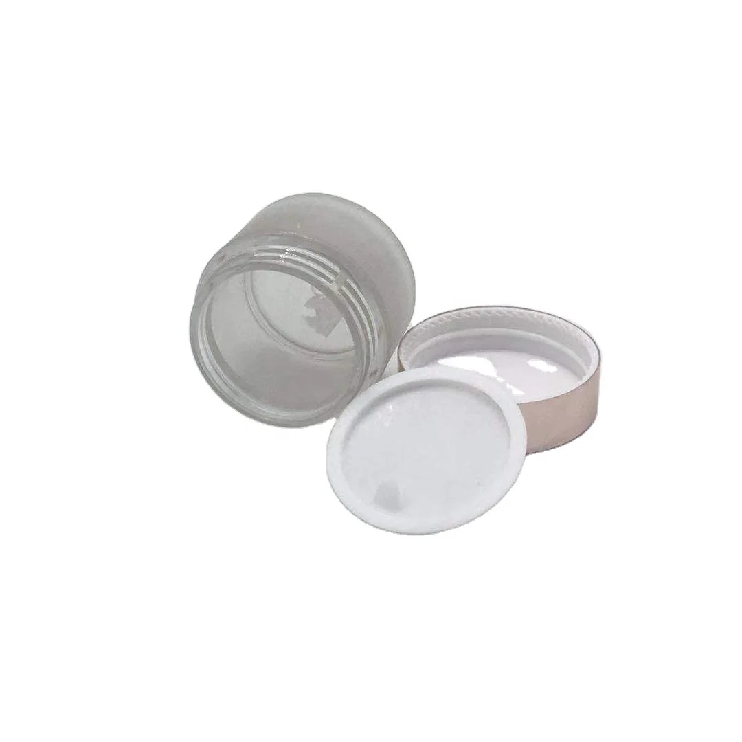 Cosmetic Empty Cream Packaging 1oz 2oz 3oz 4oz 5oz 6oz 8oz Body Lip Scrub Petg Frosted Cosmetics Jar With Shiny Rose Gold Cap