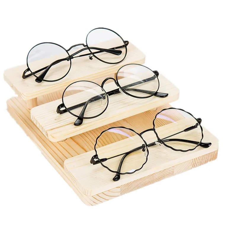 Новая многослойная полукруговая стойка для хранения стеллажей из массива дерева, стеллаж для очков