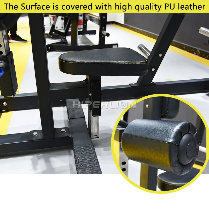 Оборудование для тренажерного зала мощный коммерческий молоток свободный вес тренажер фитнеса V-образные приседания желтого цвета