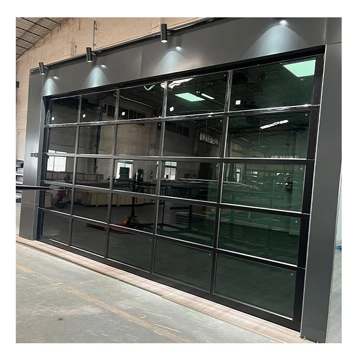 Chi Insulated Automatic Aluminum Modern Panels Sectional Garage Doors For Homes Glass Garage Door