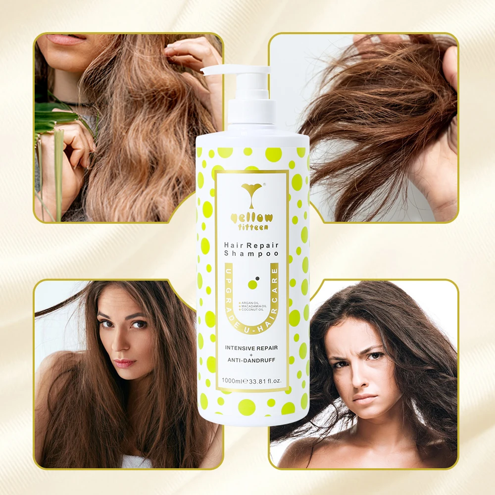 Wholesale Herbal Organic Nourishing Softness Deep Repair Treatment Silky Shiny Healthy Shampoo Set for Damaged Hair