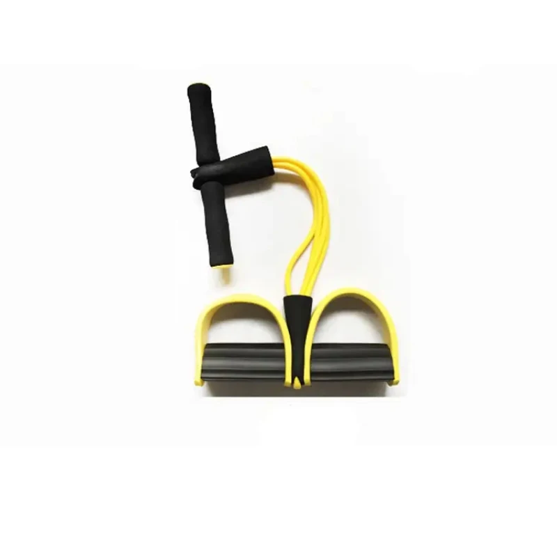 MKAS Custom Exercise 4 Tube Latex Resistance Bands Pedal Exerciser Fitness Elastic Sit Up Pull Rope