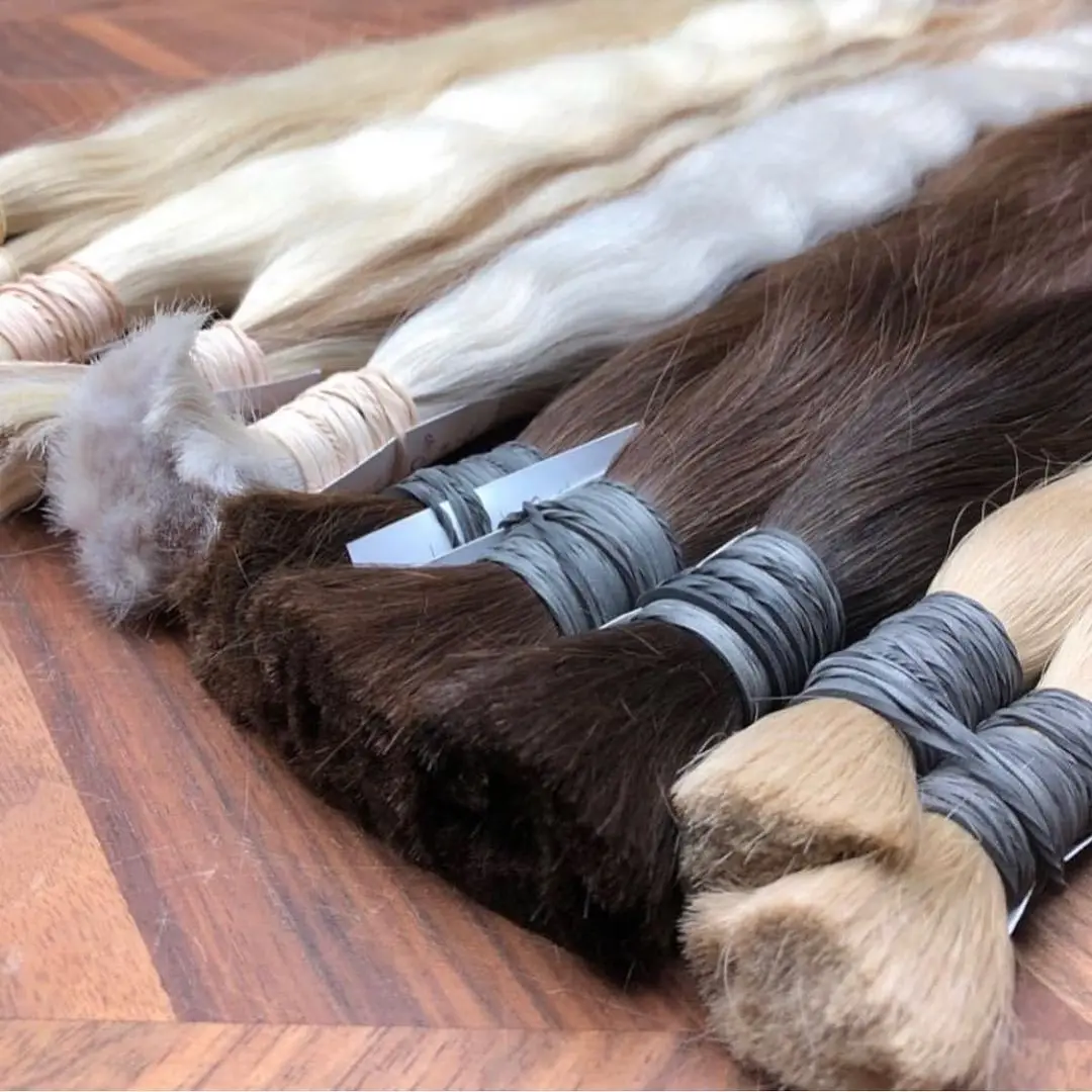 Straight Human Hair Bundles 14 16 18 Inch Unprocessed Brazilian Virgin Hair Extension 9A 3 Bundles Natural Color for Black Women