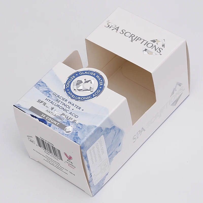 Упаковочная коробка из бумаги с принтом, упаковочные коробки для кремовой косметики с золотой фольгой, набор для штамповки 60 мл, 30 мл, упаковочная коробка для ухода за кожей