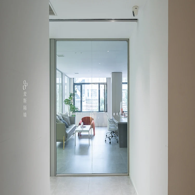 Interior Frameless Glass Partition Wall For Office panoramic partition China Supplier