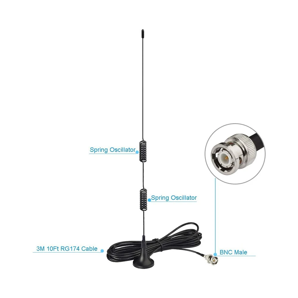  Магнитная база BNC Мужская VHF UHF Ham радиосканер