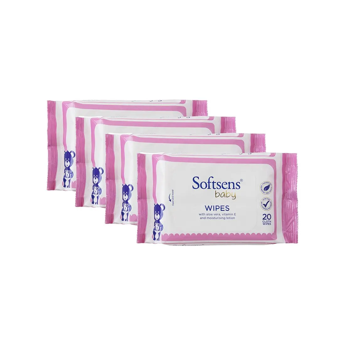 FAMA cartoon design packages 20pcs wet water baby wipes