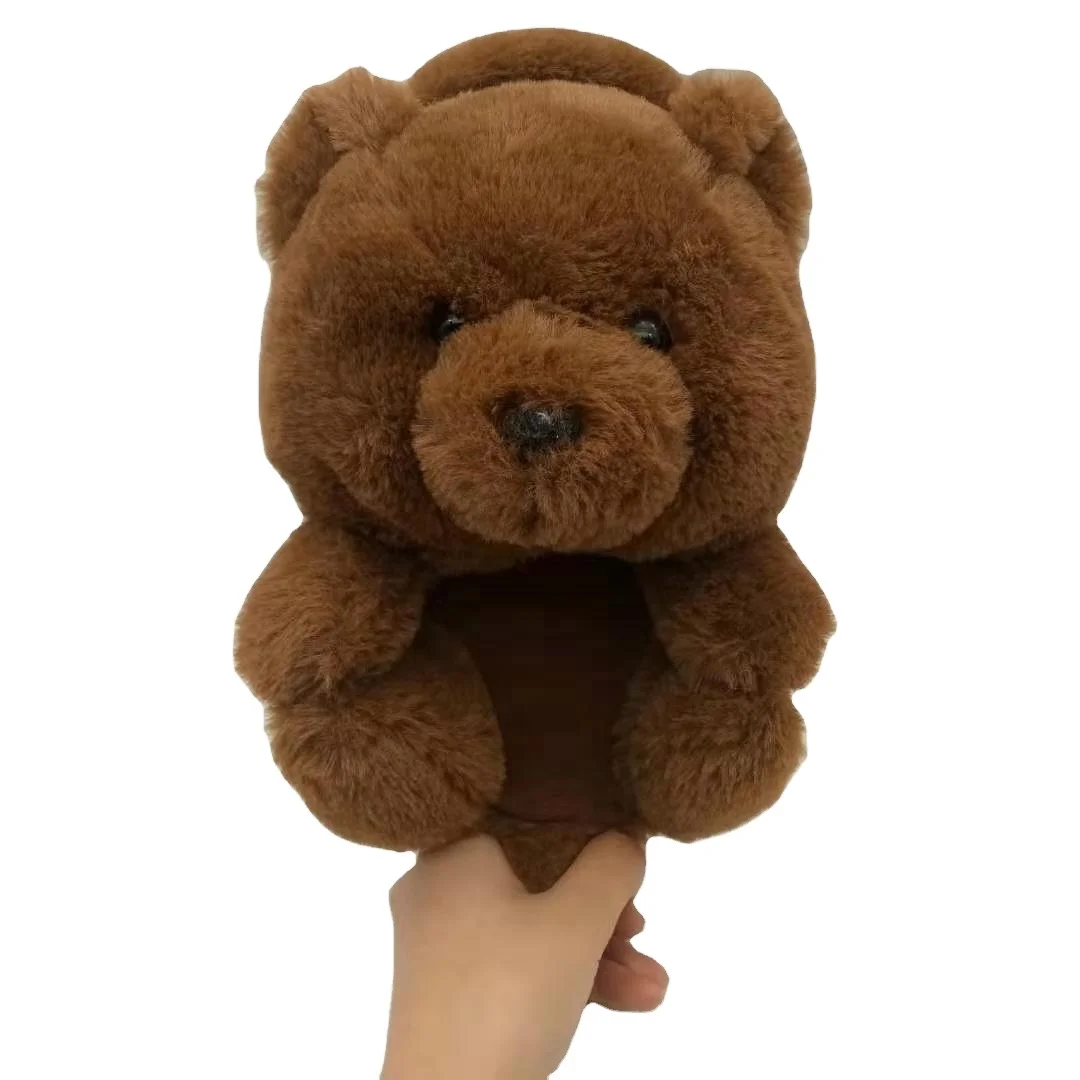 Hot Sale Plush Teddy Bear Slipper Bear Shoes Soft Slipper Indoor Teddy Slippers for Summer Spring
