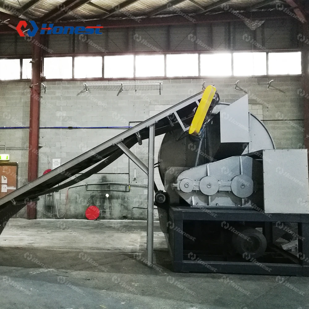 Wholesale Double Shaft Shredder Machine Tyre Rubber Recycling Crusher Whole Truck Tire Waste Radial Tire Shredder Machine