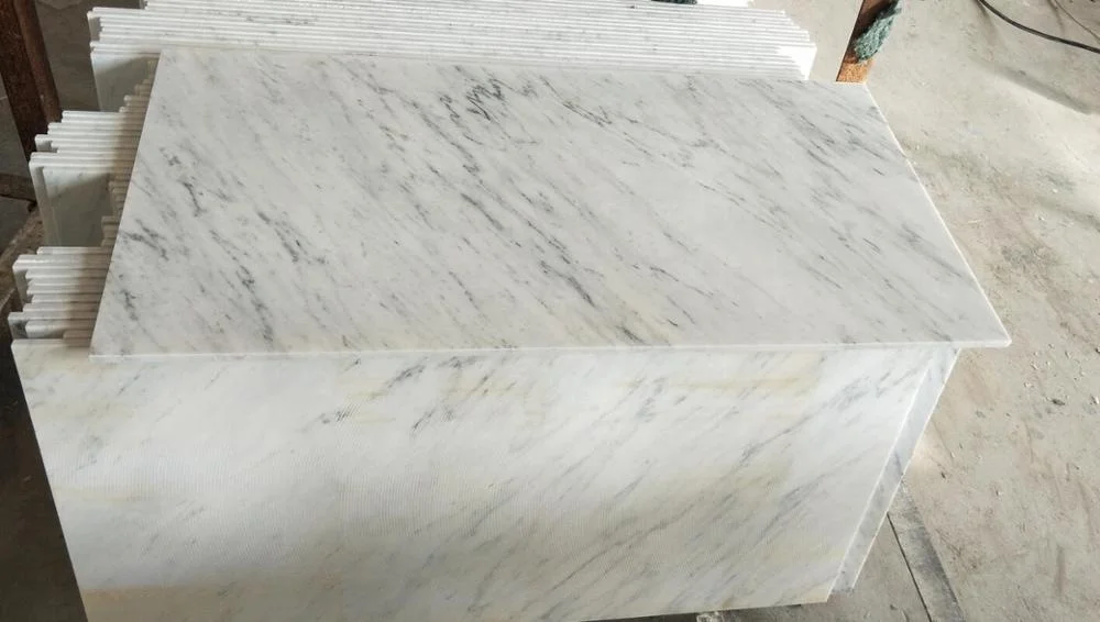 Popular Italian Carrara CD white marble tiles polished finish