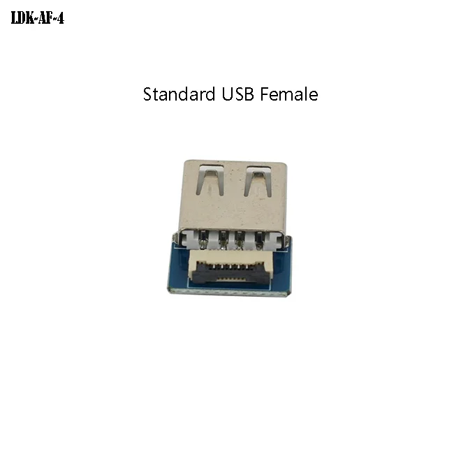 SMT USB AF Type Connector 2.0 customizable Usb Female Socket for 5Pin Fpc Cable