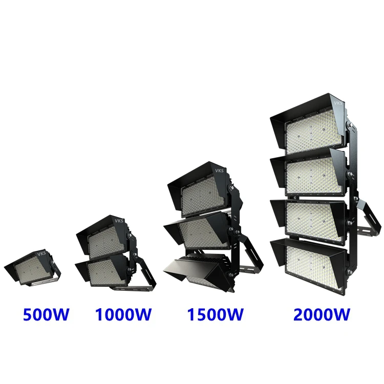 VAKESUN Modular LED Stadium Light 500W 1000W 1500W 2000W 150Lm/W 7 Years Warranty Stadium/Traffic/Mining LED Mast Light