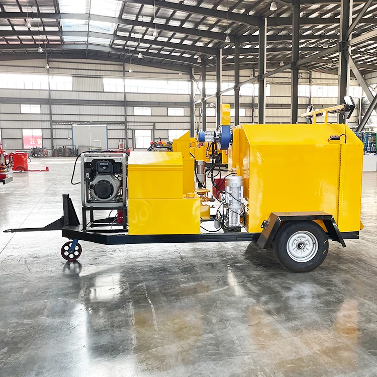 Small Mobile Asphalt Mixer With Fast Discharging Speed Road Maintenance Machinery Asphalt Mixing Plant