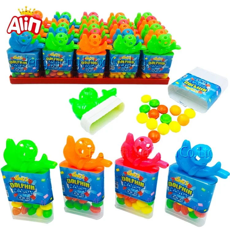 Детские Сладости Конфеты игрушки бренды Дельфин игрушка свисток конфеты