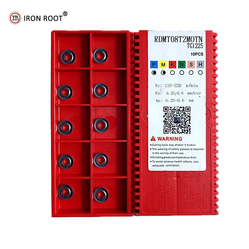 RPMT08T/RDMW08T/RPWM10T/RDMT12/RDMT16/RDMW16/ TG1225 CNC Lathe Carbide Milling Inserts Cutting Blade Tools