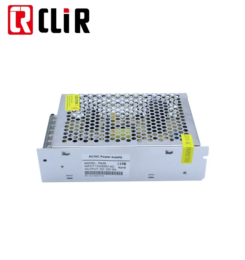AC 110/220V Input DC 12V 5A Output Switch Mode CCTV Price power supply