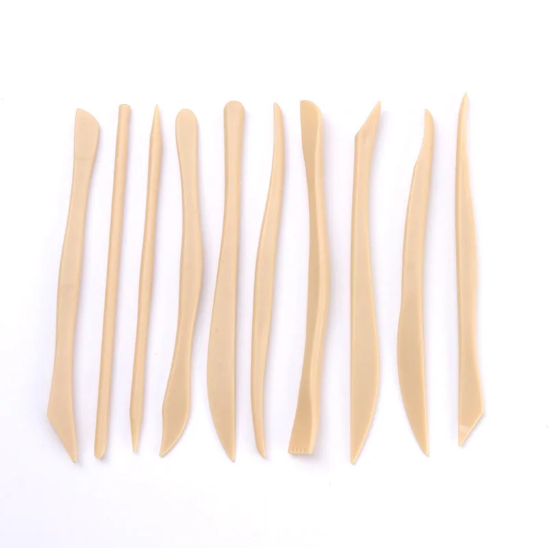 Wholesale 10Pcs DIY plastic Polymer Carving Set Clay Kit carving styling embossing suitable beginner Clay Tools