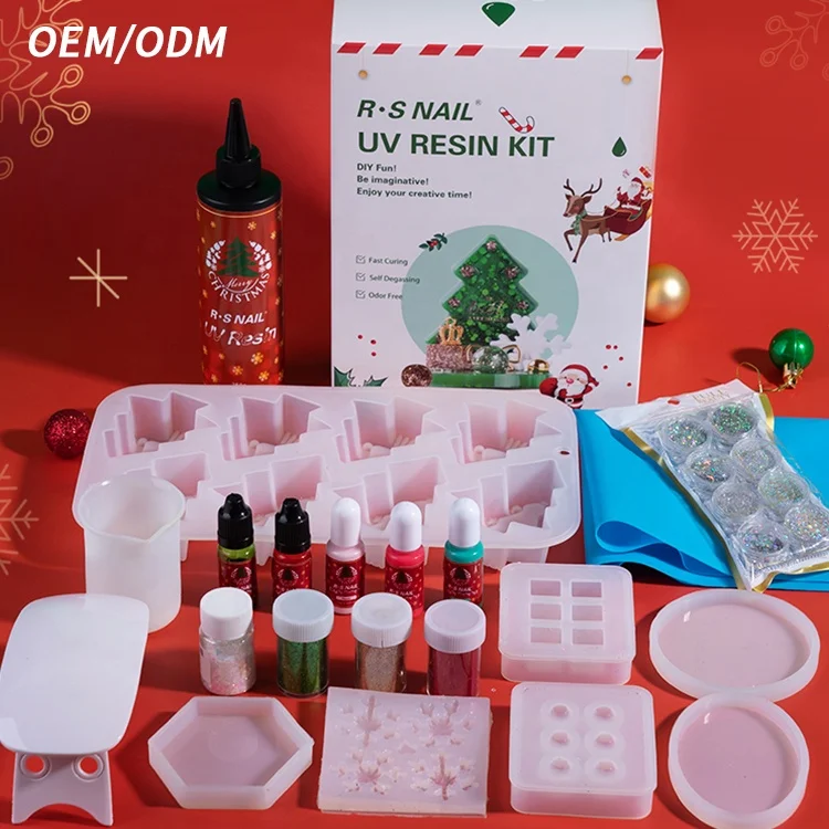 R S High Transparency Luxury diy fast uv resin glue mold starter beginner jewelry making craft kit set resina kit for jewelry