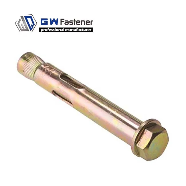 M6 M8 M10 M12 M16 Sleeve Anchor Yellow Zinc Hex Flange Nut Dynabolt