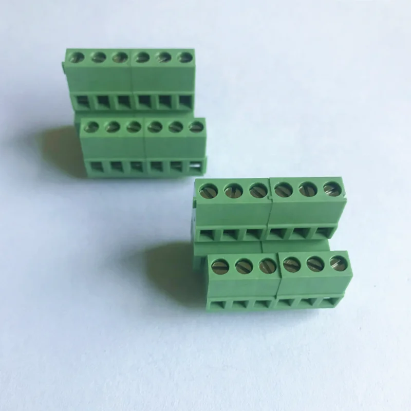 double row screw terminal block 500A 500B PCB Terminal block 5.08mm pitch Replace DEGSON DINKLE