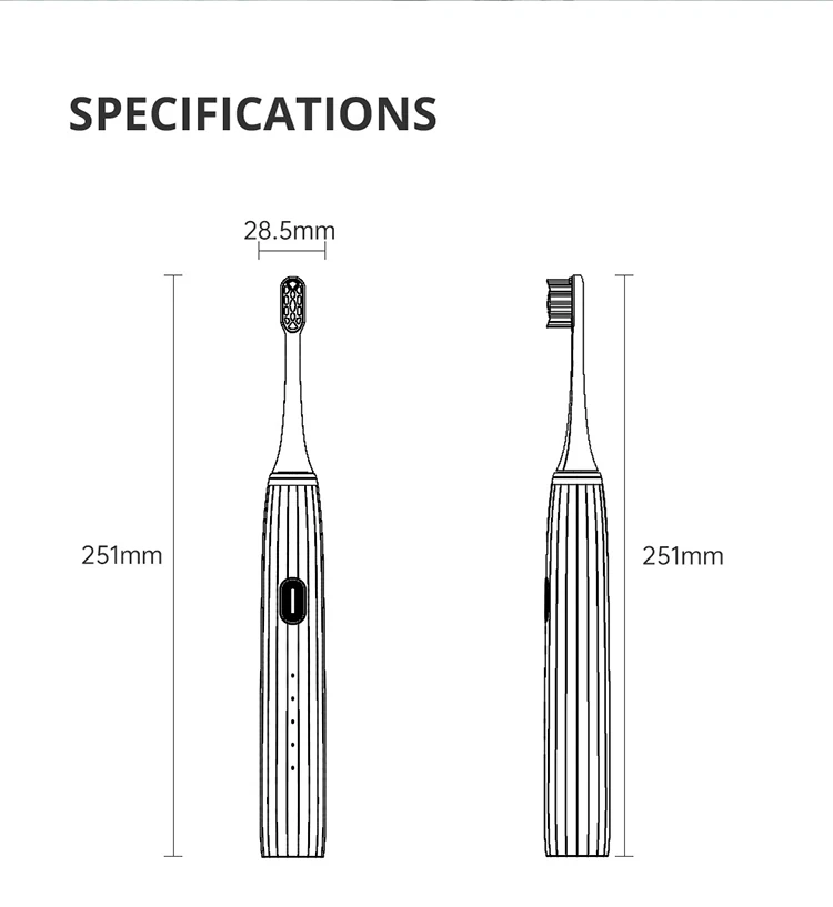 Chinese Hot Selling Smart Rechargeable Automatic Electric Tooth Brush Toothbrush