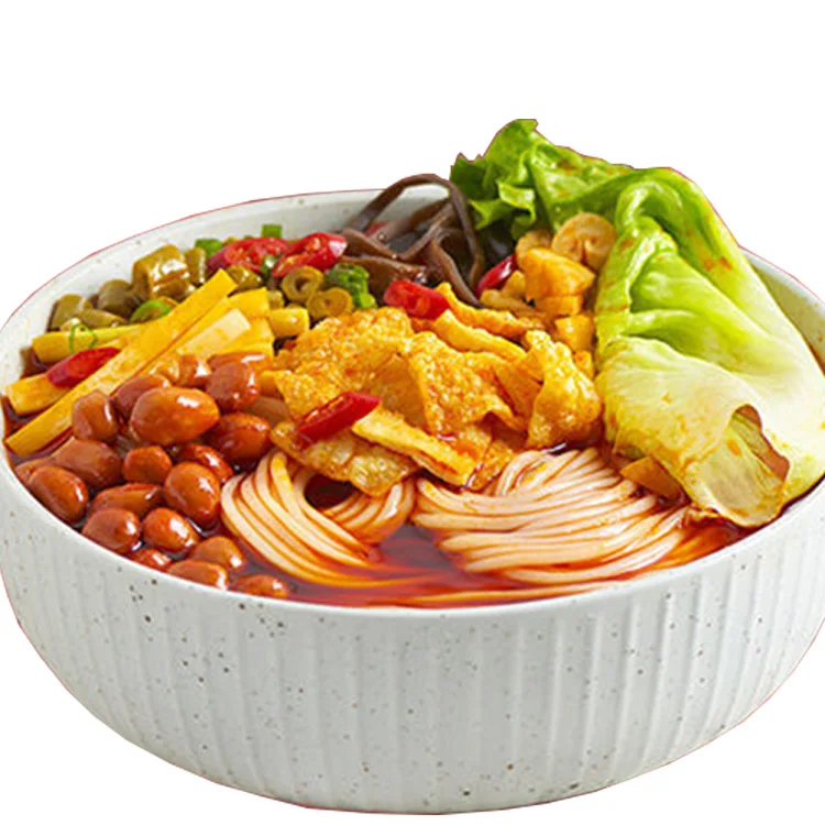  Китайская традиционная тонкая сухая лапша для длительного хранения nissin рисовая плоская