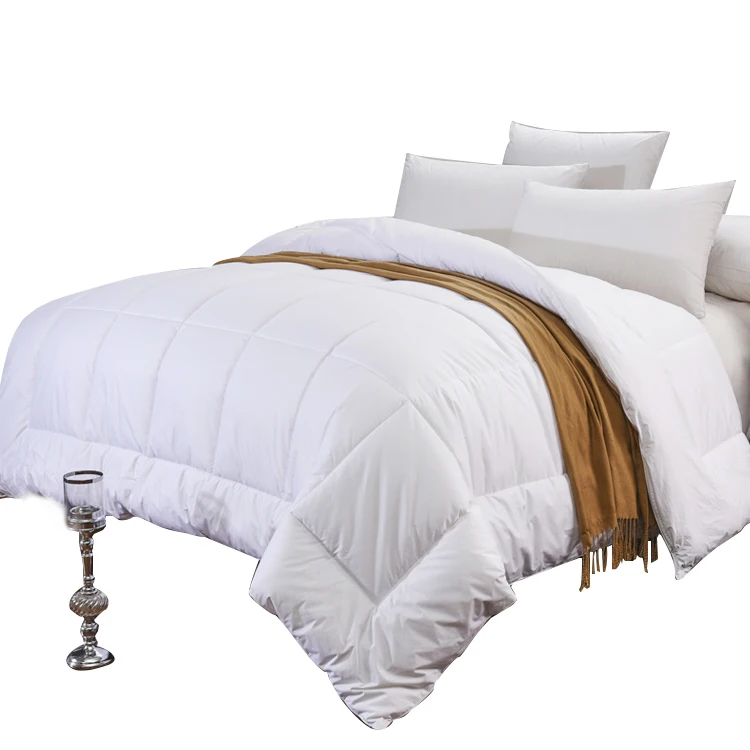 Fluffy warm soft hypoallergenic duck goose down feather filling quilt