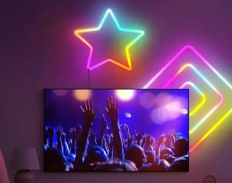 Good Price IP67 RGB IC Christmas Home Decor Remote Voice Control Flex Bendable LED Neon Rope Strip Lights