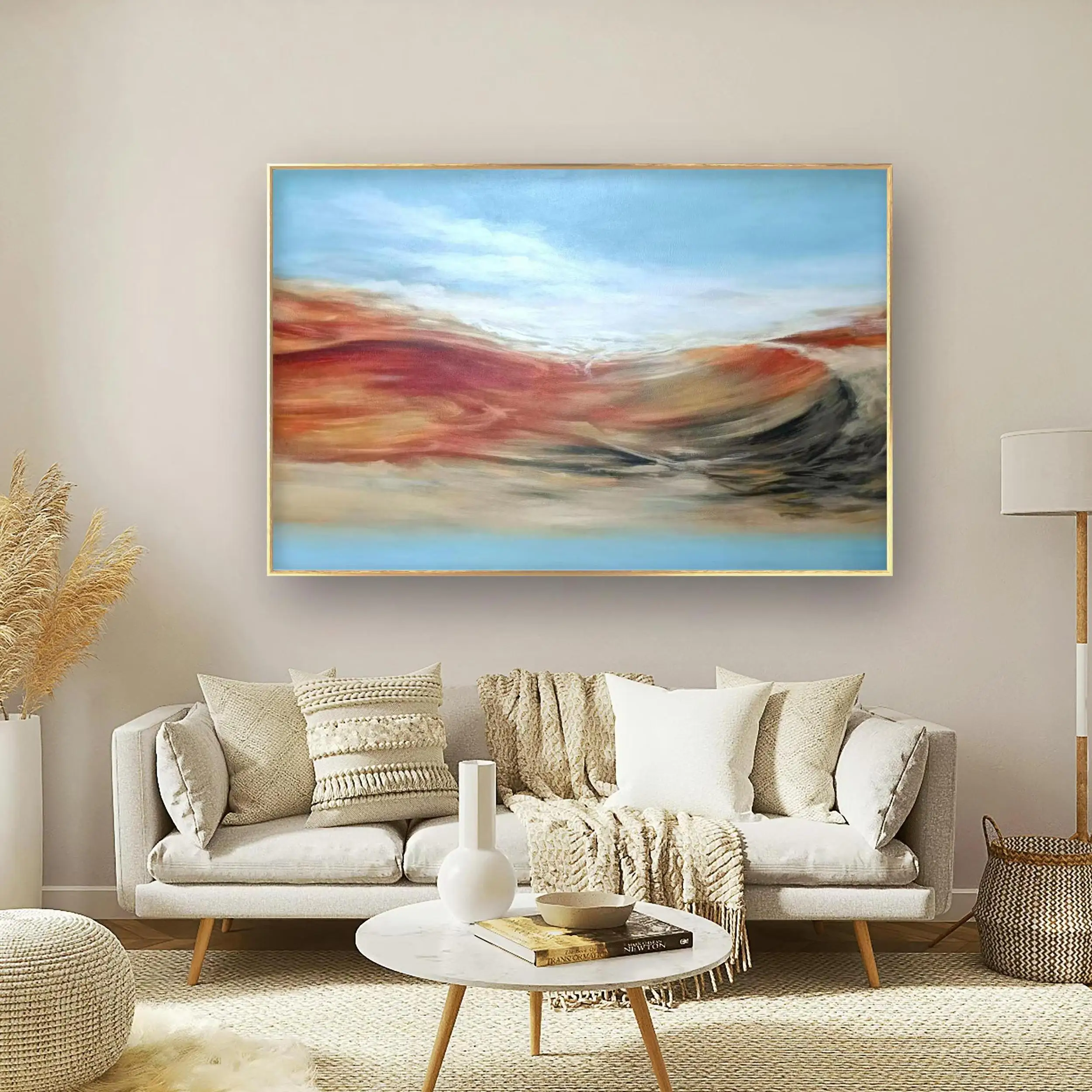 Hand drawn abstract oil painting luxurious home decoration mural living room bedroom hanging canvas