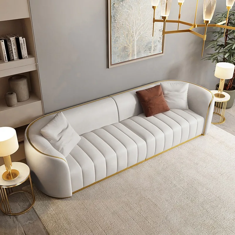 2024 New Design Modern Living Room Office Leather Sofa Set 3 seater sofa Luxury sofas furniture