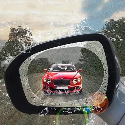 Anti Fog Film for Car Rainproof Rear View Mirror Window Protective Film 9.5cm in Diameter Round and Elliptical
