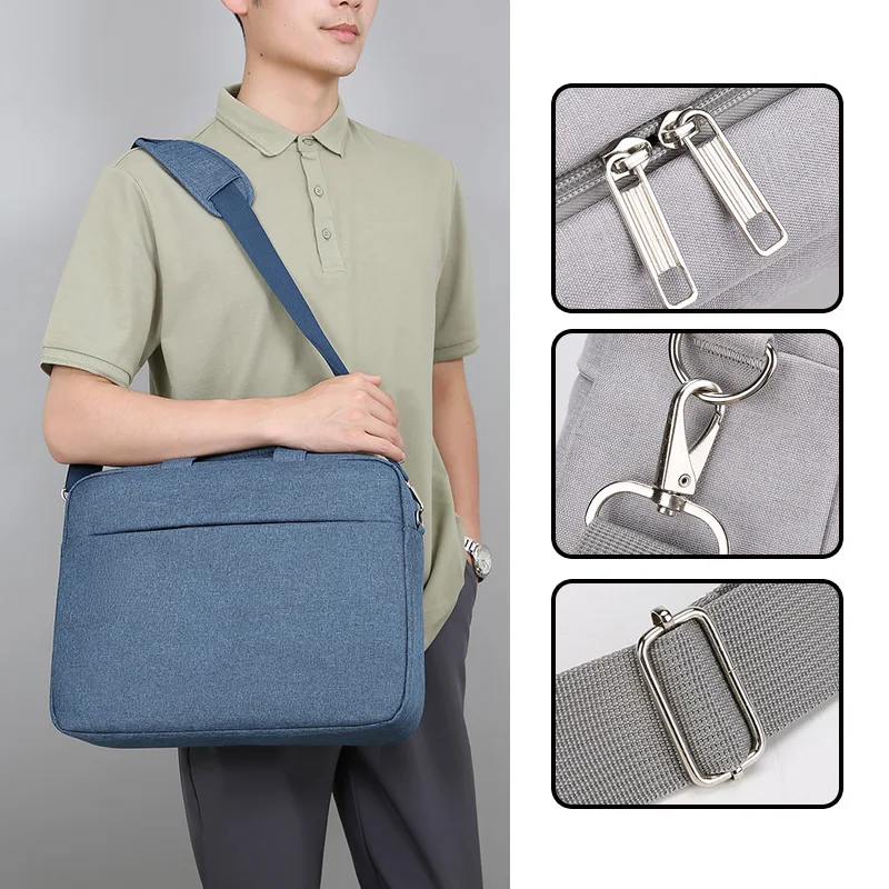 2024 Hot Sale New Quality Cheap Oxford Material Handbag Laptop and File Bag Low MOQ Business Laptop Bags for Men for iPad