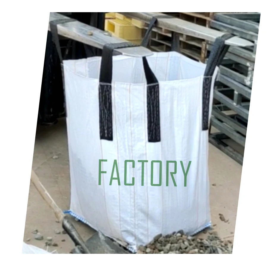cheap ton pp woven bags heavy duty loading industrial using sand trash cement packing plastic bridge pre-pressure ton bag
