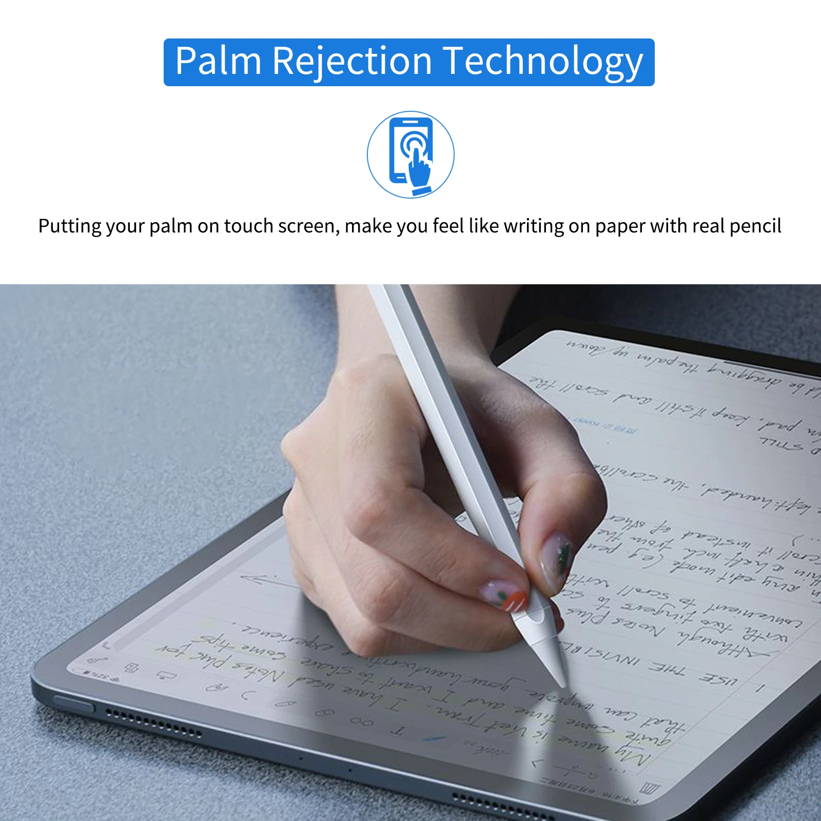 Активный цифровой стилус с отвержением ладони совместим iPad 2018 - 2021 2-го 3-го 4-го 5-го 6-го 7-го 8-го