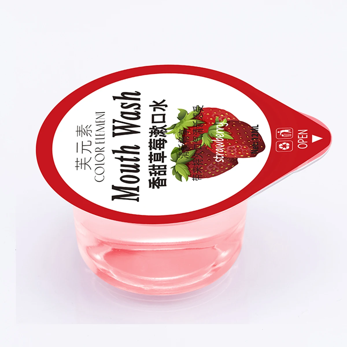 
OEM private label Disposable Jelly Cup Mouth wash Portable Particles Hotel Tooth Stains Oral wash 