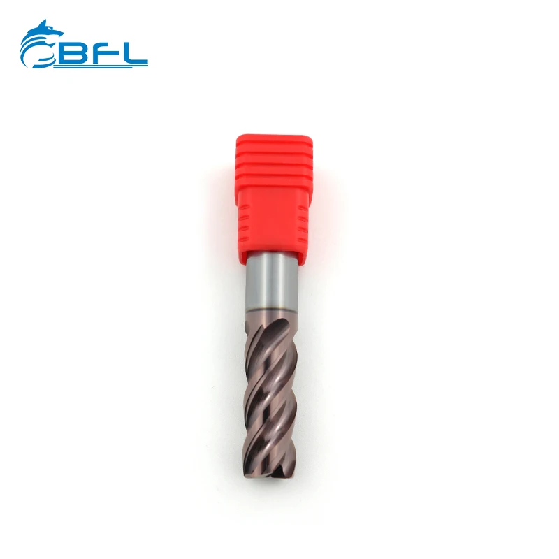 BFL High precision Carbide 4 Flutes Variable Helix Unequal Pitch Square End Mill HRC65