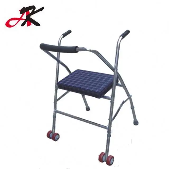 Aluminum folding High quality  walker with wheels walker rollator