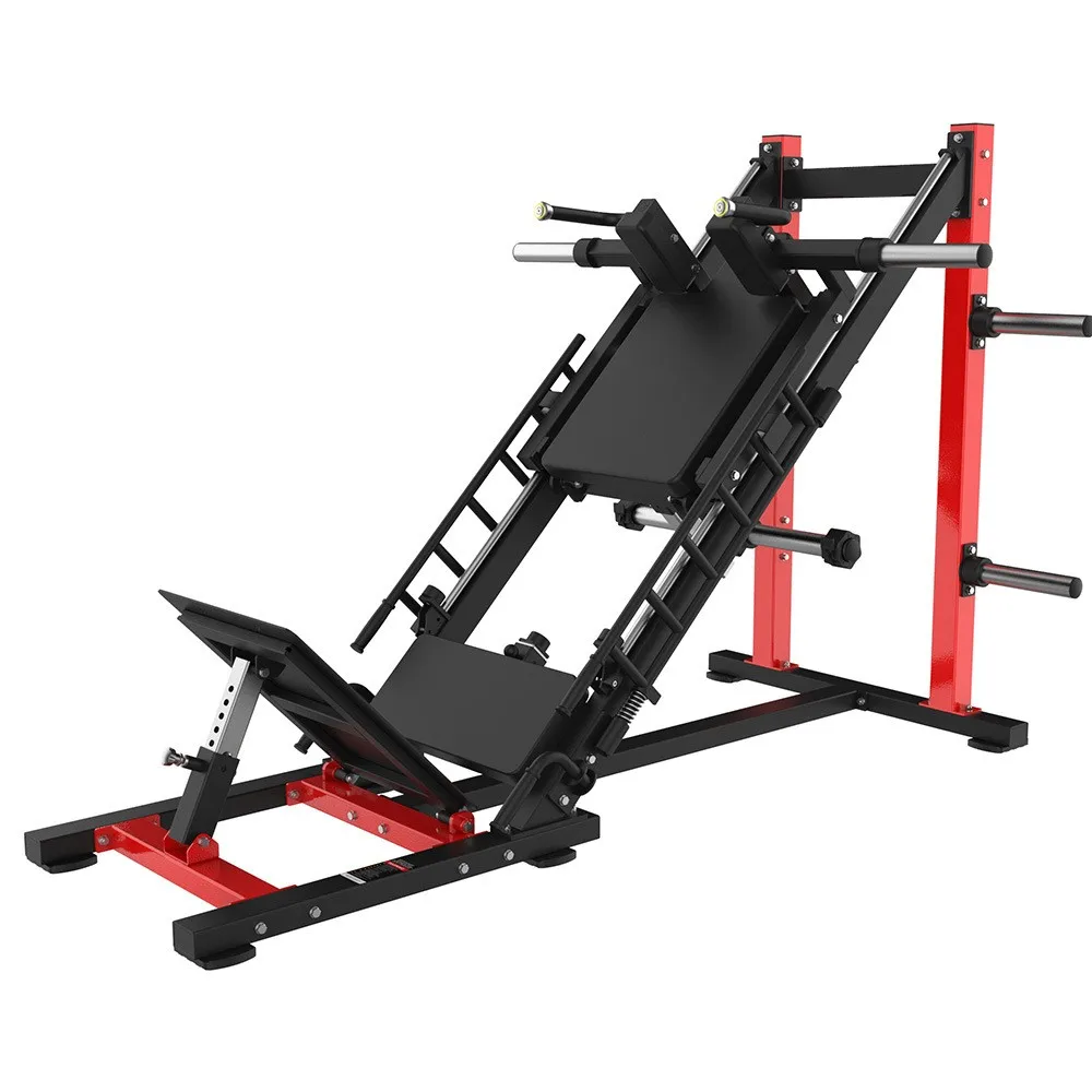 45-Degree Leg Press and Hack Squat Combo Machine Multi-Function Leg Curl and Leg Press Trainer for Home and Gym Use