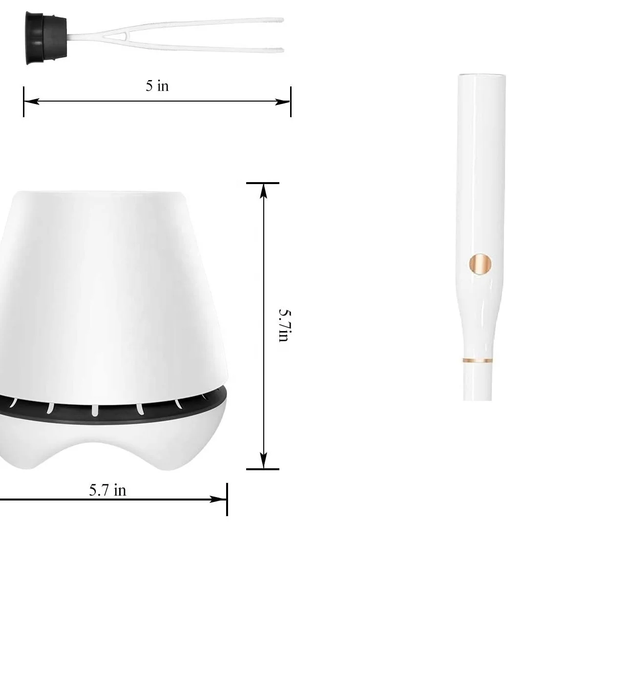 
Smart Toilet Brush Set Bathroom Toilet And UV Lighting Antivirus with Holder Set 