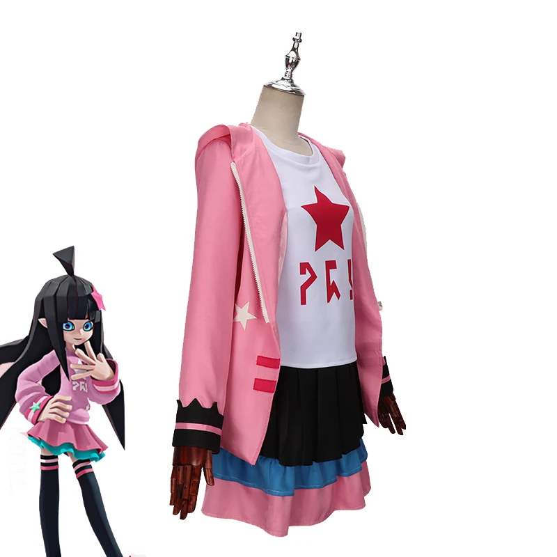 Anime AOTU Cosplay Costumes Kalie Role Play Wig Pink Sweet Coat Skirt Daily Set for Girls Christmas Halloween Party Suit
