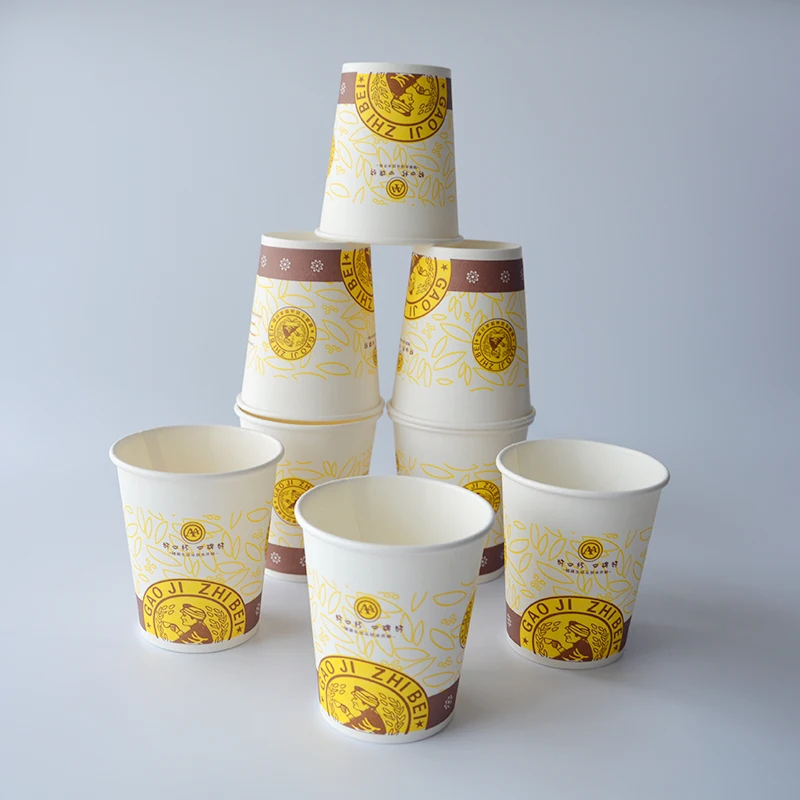 Custom Food Grade Packaging Dessert Paper Cup Hot Tea Coffee Cup