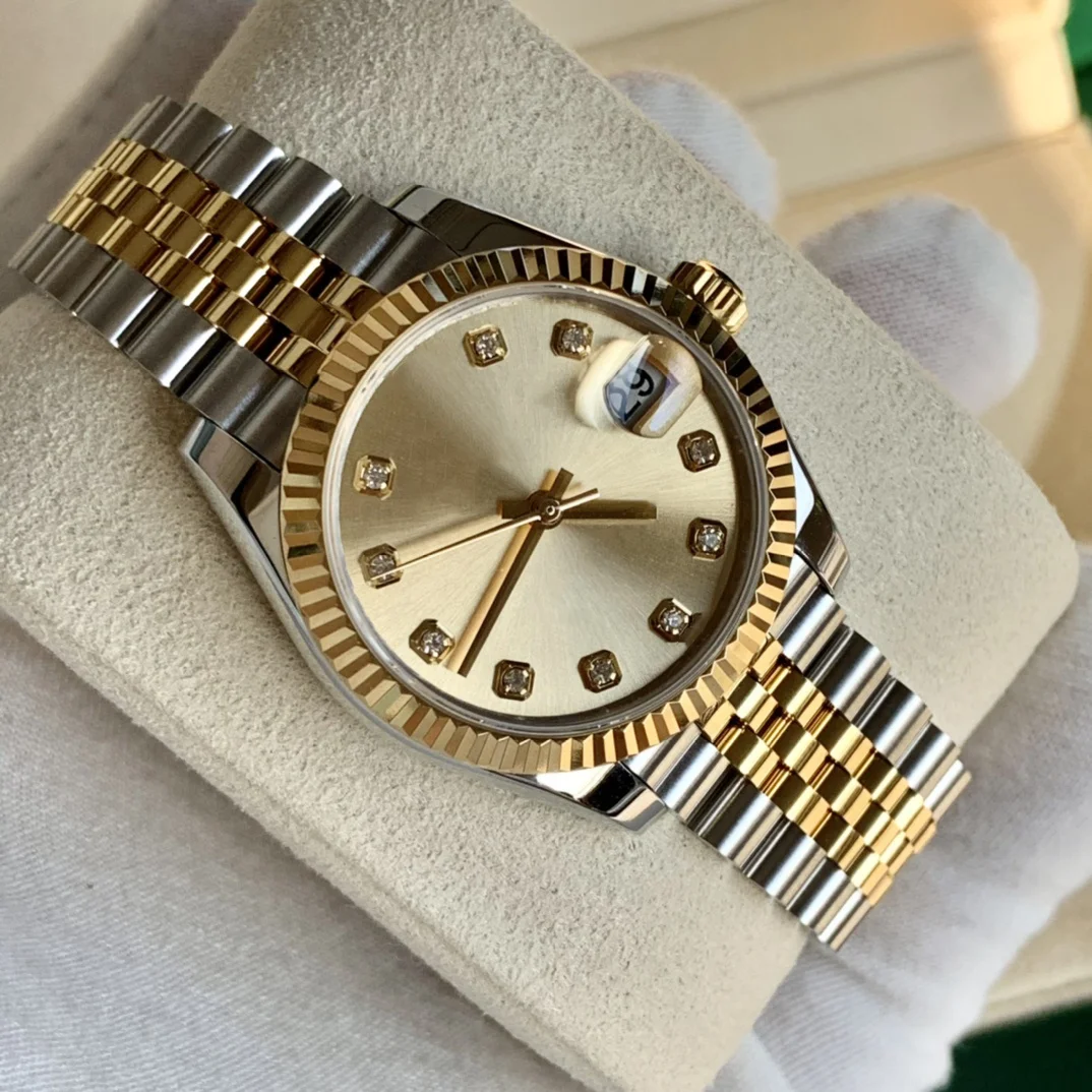 High quality  watch 904lL alloy case steel band watches women  business wristwatch  female gift auto date mechanical watches