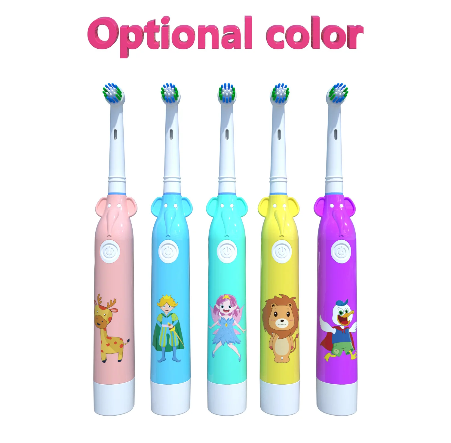 Детская электрическая зубная щетка с вращающейся батареей