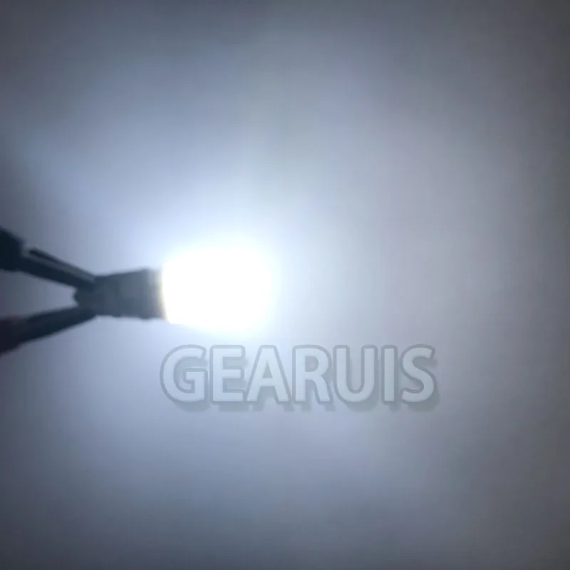 T10 3D fog lens ceramics 3 SMD 2835 LED 40MA Marker Lamp W5W 501 168 192 LED Auto Wedge License Plate Light Car Styling 12V