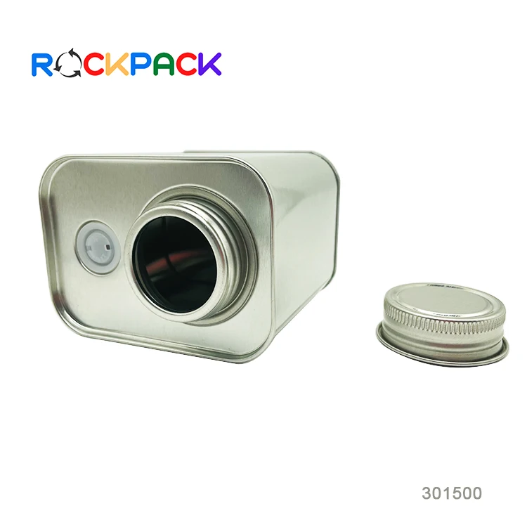 150g 200g 220g Rectangle metal oil food storage iron tank box