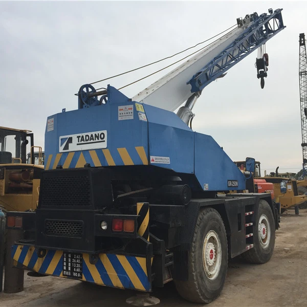 Used rough crane 25 ton 50 ton Tadano GR250N TR500E Used rough terrain crane tadano