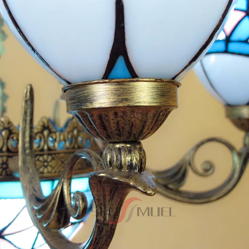 Mediterranean chandelier modern art deco lighting Tiffany style chandelier long chandelier